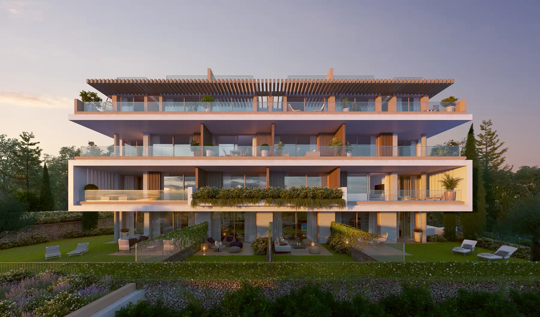 Ejemplo de renders arquitectónicos profesionales en edificio contemporáneo