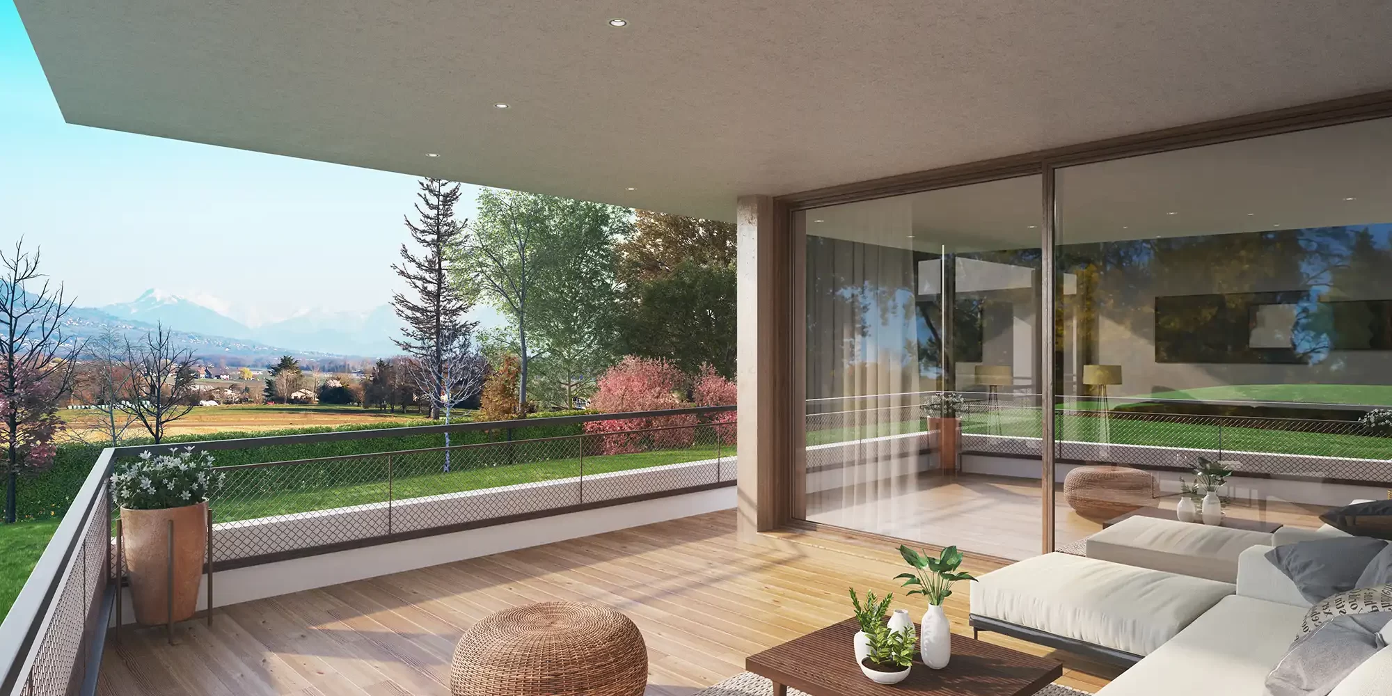 Imagen 3D profesional utilizada por promotora inmobiliaria
