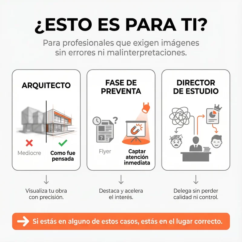 para quien es este servicio de jorge peralta de renders de arquitectura